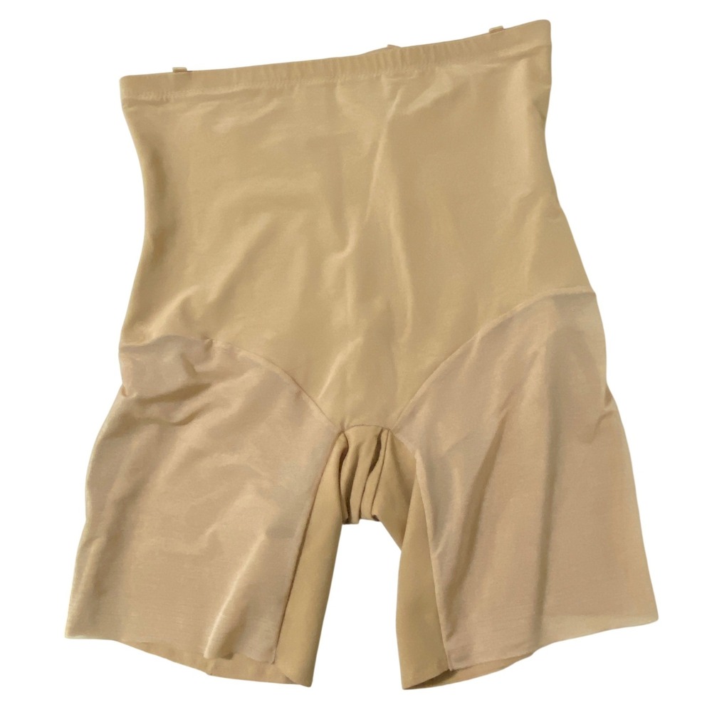 Honeylove SuperPower Shorts 3X Sand Color Body Sculpting High Waisted Mid Thigh